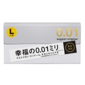 Презервативы Sagami Original 0.02 L-size увеличенного размера - 5 шт. - Sagami - купить с доставкой в Копейске