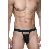 Черные мужские трусы-стринги на широкой резинке - La Blinque купить с доставкой