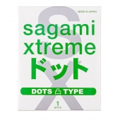 Презерватив Sagami Xtreme Type-E с точками - 1 шт. - Sagami - купить с доставкой в Копейске