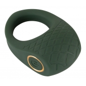 Зеленое эрекционное виброкольцо Luxurious Vibro Cock Ring - Orion - в Копейске купить с доставкой