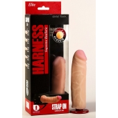 Страпон Харнесс: трусики с плугом и насадка из неоскин - 15,2 см. - LOVETOY (А-Полимер) - купить с доставкой в Копейске