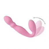 Розовый безремневой вибрострапон - 17,8 см. - SHEQU - купить с доставкой в Копейске