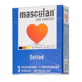 Презервативы с пупырышками Masculan Dotted - 3 шт. - Masculan - купить с доставкой в Копейске