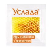 Гель-лубрикант «Услада с прополисом» - 3 гр. - Биоритм - купить с доставкой в Копейске