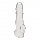 Прозрачная насадка для пениса Girthy Penis Enhancing Sleeve Extension - 17,1 см. - BlueLine - в Копейске купить с доставкой