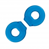 Комплект из двух колец для пениса 2-Pack Ultra-Stretch Stamina Endurance Ring - BlueLine - в Копейске купить с доставкой