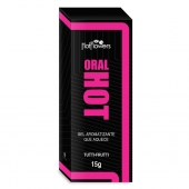 Гель для оральных ласк Oral Hot с согревающим эффектом - 15 гр. - HotFlowers - купить с доставкой в Копейске