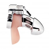 Клетка на пенис из металла Obedience Cock Cage - BlueLine - купить с доставкой в Копейске