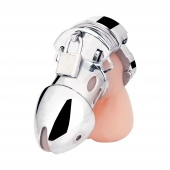 Клетка на пенис из металла Obedience Cock Cage - BlueLine - купить с доставкой в Копейске