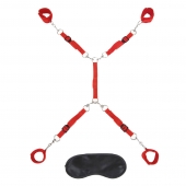 Красная фиксация на матрас Classic Bedspreader - Lux Fetish - купить с доставкой в Копейске
