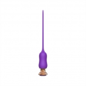 Фиолетовый тонкий стимулятор Nipple Vibrator - 23 см. - I-MOON - купить с доставкой в Копейске