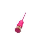 Розовый тонкий стимулятор Nipple Vibrator - 23 см. - I-MOON - купить с доставкой в Копейске