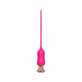 Розовый тонкий стимулятор Nipple Vibrator - 23 см. - I-MOON - купить с доставкой в Копейске