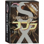 Суженные к основанию презервативы Sagami Xtreme COBRA - 3 шт. - Sagami - купить с доставкой в Копейске