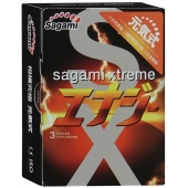 Презервативы Sagami Xtreme ENERGY с ароматом энергетика - 3 шт. - Sagami - купить с доставкой в Копейске