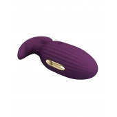 Фиолетовая анальная вибропробка с электростимуляцией Jefferson - 9,2 см. - Baile - купить с доставкой в Копейске