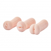 Набор из 3 мастурбаторов The Girl Next Door Tina - Dream Toys - в Копейске купить с доставкой