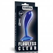 Синяя анальная втулка Flawless Clear Prostate Plug 6.0 - 15 см. - Lovetoy - в Копейске купить с доставкой