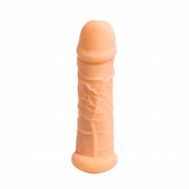 Телесный фаллоудлинитель Extra Size Bubbles - 15,5 см. - Lola Games - в Копейске купить с доставкой