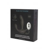 Черный вибромассажер простаты с эффектом фингеринга и пультом ДУ - Secwell - в Копейске купить с доставкой