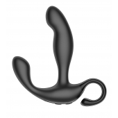 Черный вибромассажер простаты с эффектом фингеринга и пультом ДУ - Secwell - в Копейске купить с доставкой