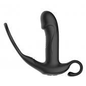 Черный пульсирующимй массажер простаты с вибрацией и пультом ДУ - 17,1 см. - Secwell - в Копейске купить с доставкой