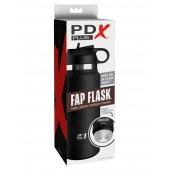Черный мастурбатор в виде бутылки Fap Flask - Pipedream - в Копейске купить с доставкой