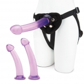 Тренировочный набор с тремя насадками Pegging Training Set - Lux Fetish - купить с доставкой в Копейске