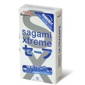 Презервативы Sagami Xtreme Ultrasafe с двойным количеством смазки - 10 шт. - Sagami - купить с доставкой в Копейске