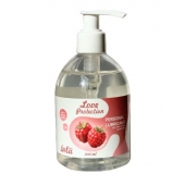 Лубрикант на водной основе Love Protection Raspberry с ароматом малины - 300 мл. - Lola Games - купить с доставкой в Копейске