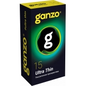 Прозрачные ультратонкие презервативы Ganzo Ultra thin - 15 шт. - Ganzo - купить с доставкой в Копейске