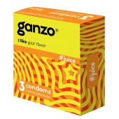 Ароматизированные презервативы Ganzo Juice - 3 шт. - Ganzo - купить с доставкой в Копейске