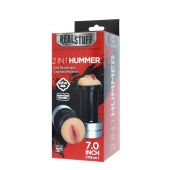 Двусторонний мастурбатор REALSTUFF 2 IN 1 HUMMER MOUTH   VAGINA - ротик и вагина - Dream Toys - в Копейске купить с доставкой