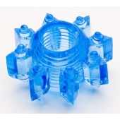 Голубая гелевая насадка-звезда - Toyfa Basic - в Копейске купить с доставкой