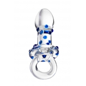 Стеклянная прозрачная втулка с кольцом - 13,5 см. - Sexus