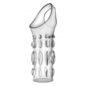 Прозрачная насадка на пенис Stretchy Studded Penis Sleeve Ring - Blush Novelties - в Копейске купить с доставкой