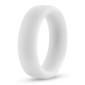 Белое люминесцентное эрекционное кольцо Silicone Glo Cock Ring - Blush Novelties - в Копейске купить с доставкой