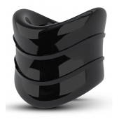 Черное эрекционное кольцо на мошонку Beef Ball Stretcher Snug X Long - Blush Novelties - в Копейске купить с доставкой