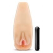Мастурбатор-вагина с вибрацией Soft   Wet Natasha Realistic Beige Masturbator - Blush Novelties - в Копейске купить с доставкой