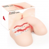 Мастурбатор-полуторс с двойным слоем материала и вибрацией Vanilla Onahole - KOKOS - в Копейске купить с доставкой