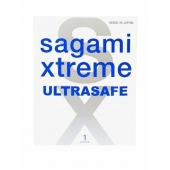 Презерватив Sagami Xtreme Ultrasafe с двойным количеством смазки - 1 шт. - Sagami - купить с доставкой в Копейске