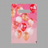 Пакет «Праздничные шары» с вырубной ручкой (20х30 см) - UPAK LAND - купить с доставкой в Копейске