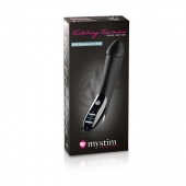 Вибратор с электростимуляцией Tickling Truman Black Edition - 27 см. - MyStim - купить с доставкой в Копейске