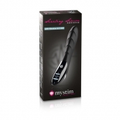 Вибратор с электростимуляцией Sizzling Simon Black Edition - 27 см. - MyStim - купить с доставкой в Копейске