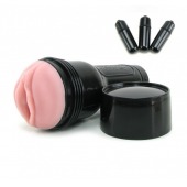 Мастурбатор-вагина Fleshlight - Vibro Pink Lady Touch с вибрацией - Fleshlight - в Копейске купить с доставкой