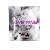 Прозрачное виброкольцо с двумя вибропульками - Toyfa Basic - в Копейске купить с доставкой