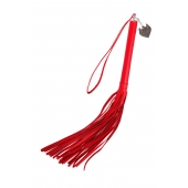 Красная кожаная плеть с петлёй - 50 см. - Pecado - купить с доставкой в Копейске