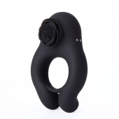 Черное эрекционное кольцо Abe с пультом ДУ - BeYourLover - в Копейске купить с доставкой