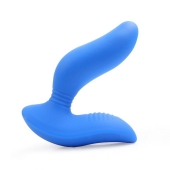 Синий вибромассажер простаты 3,5’’ Curve P-spot Massager - 12 см. - Erokay - в Копейске купить с доставкой