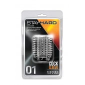 Прозрачная насадка с шипами STAY HARD COCK SLEEVE 01 CLEAR - Blush Novelties - в Копейске купить с доставкой